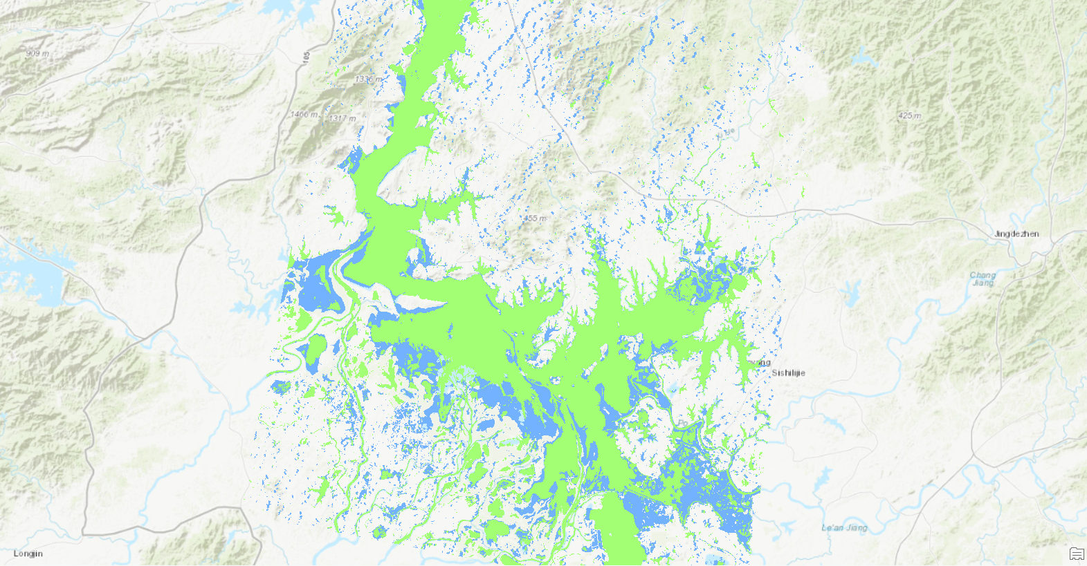 Change Detection of Shrinking Lakes