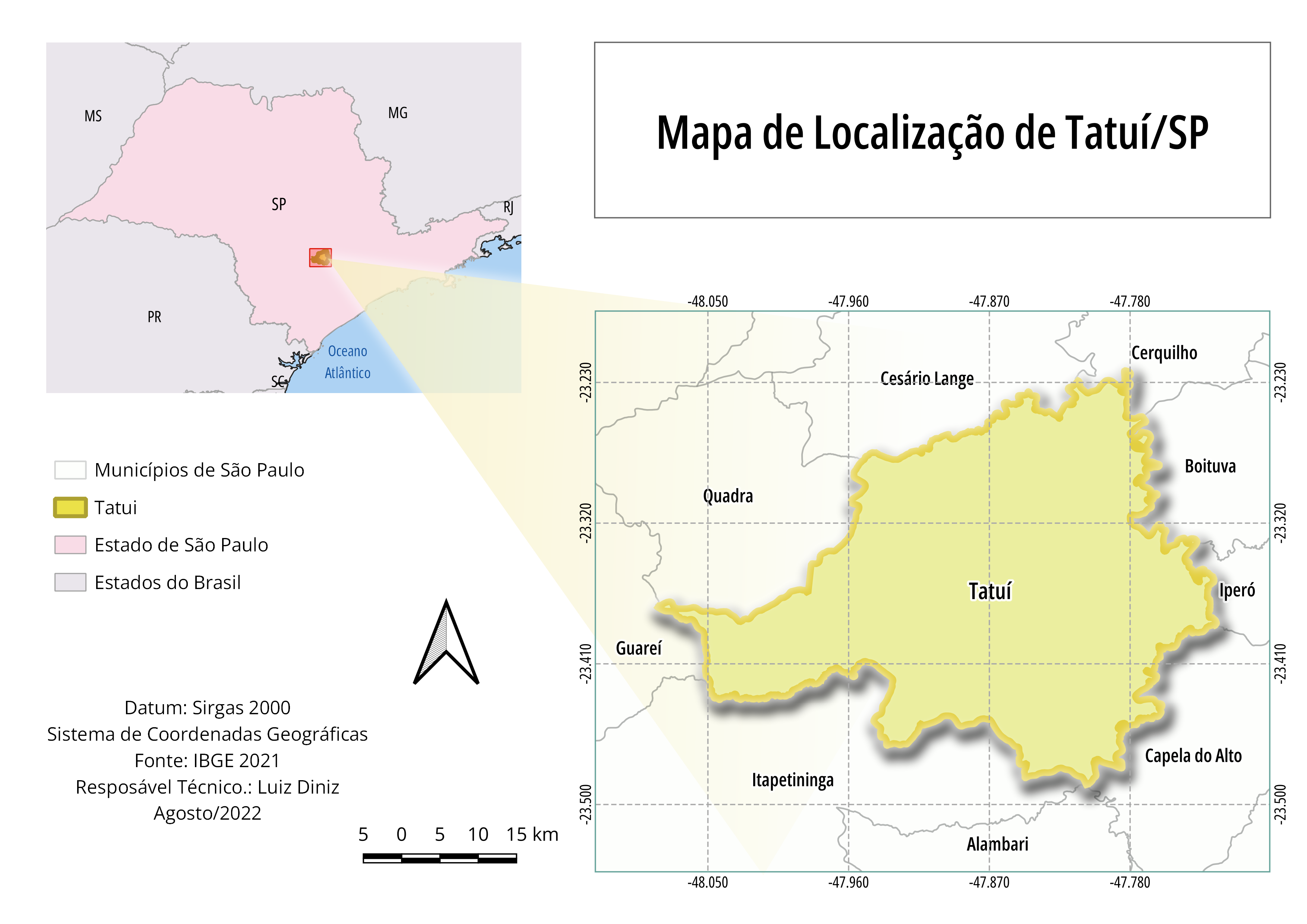 Mapa de Localização - Tatuí/SP