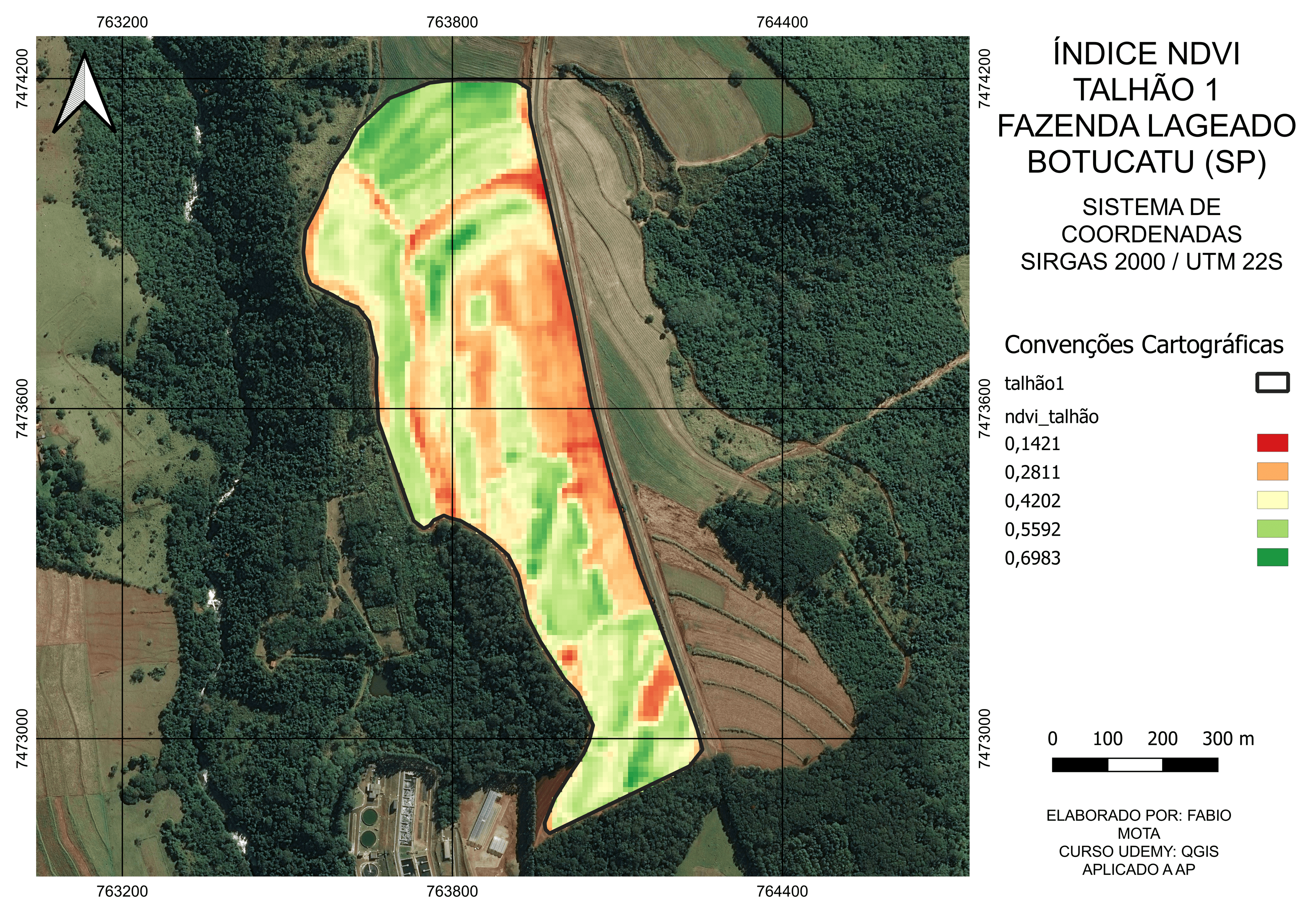 NDVI Map for Agricultural