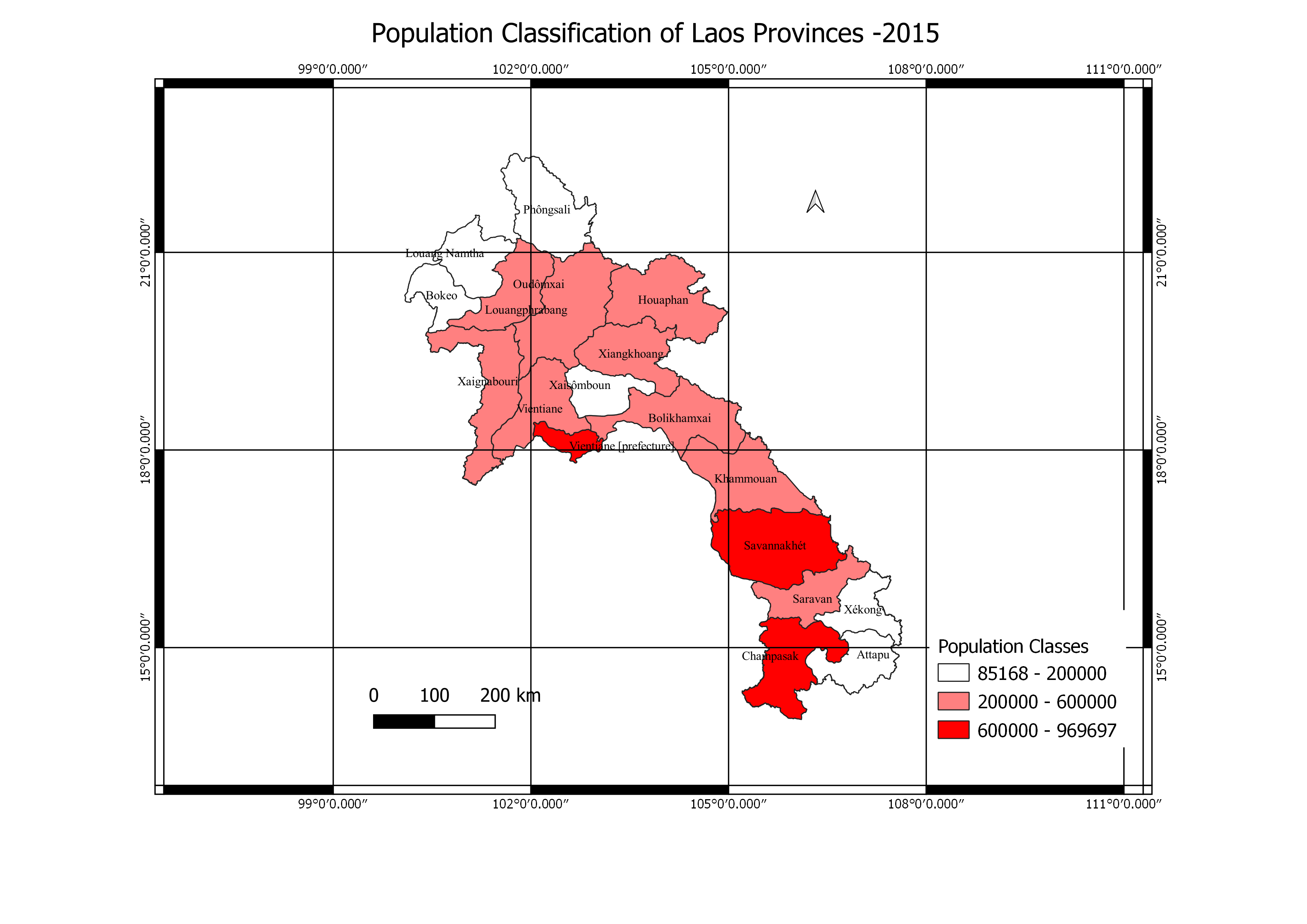 Population Classification Map