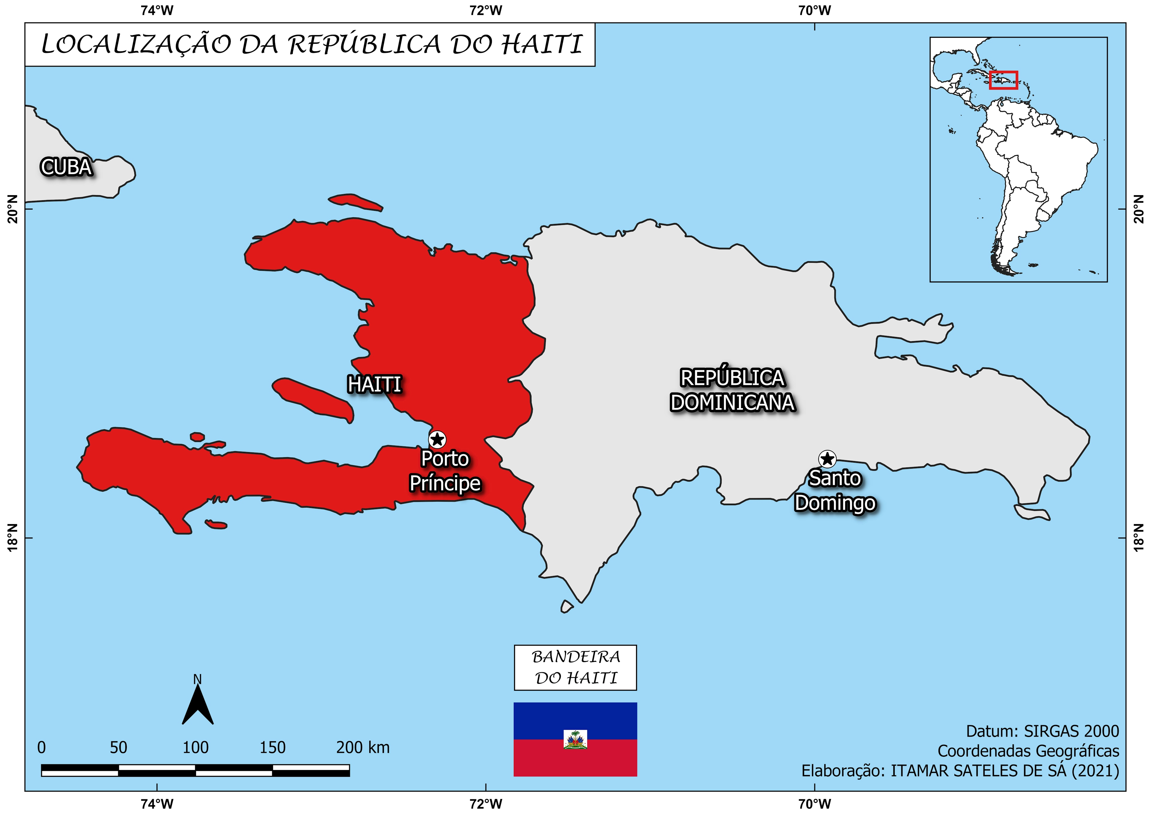 LOCALIZAÇÃO DA REPÚBLICA DO HAITI