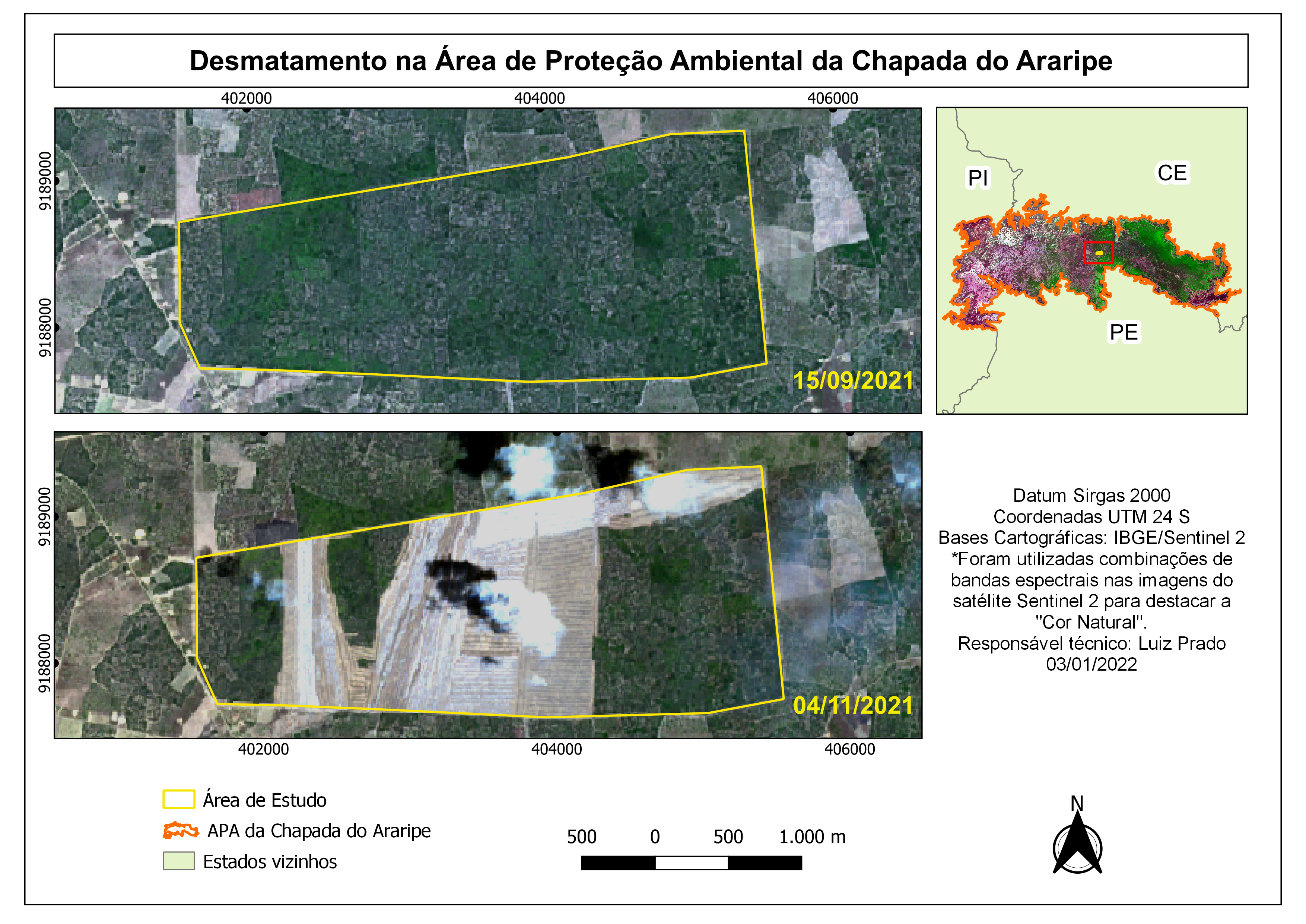 Desmatamento na APA Chapada do Araripe