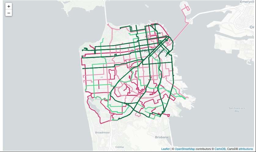 Transit Line Frequencies
