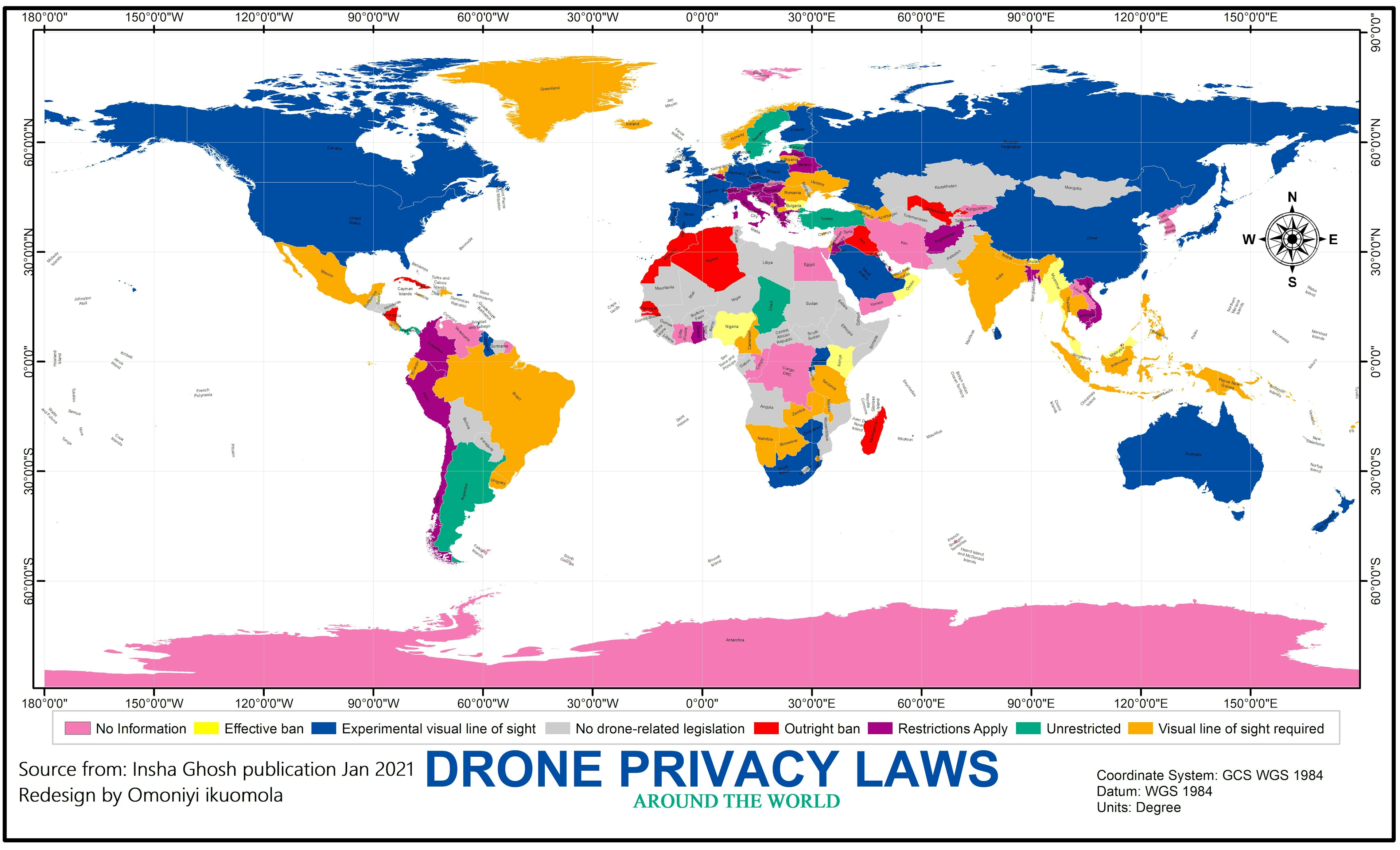 DRONE PRIVACY LAWS IN THE WORLD