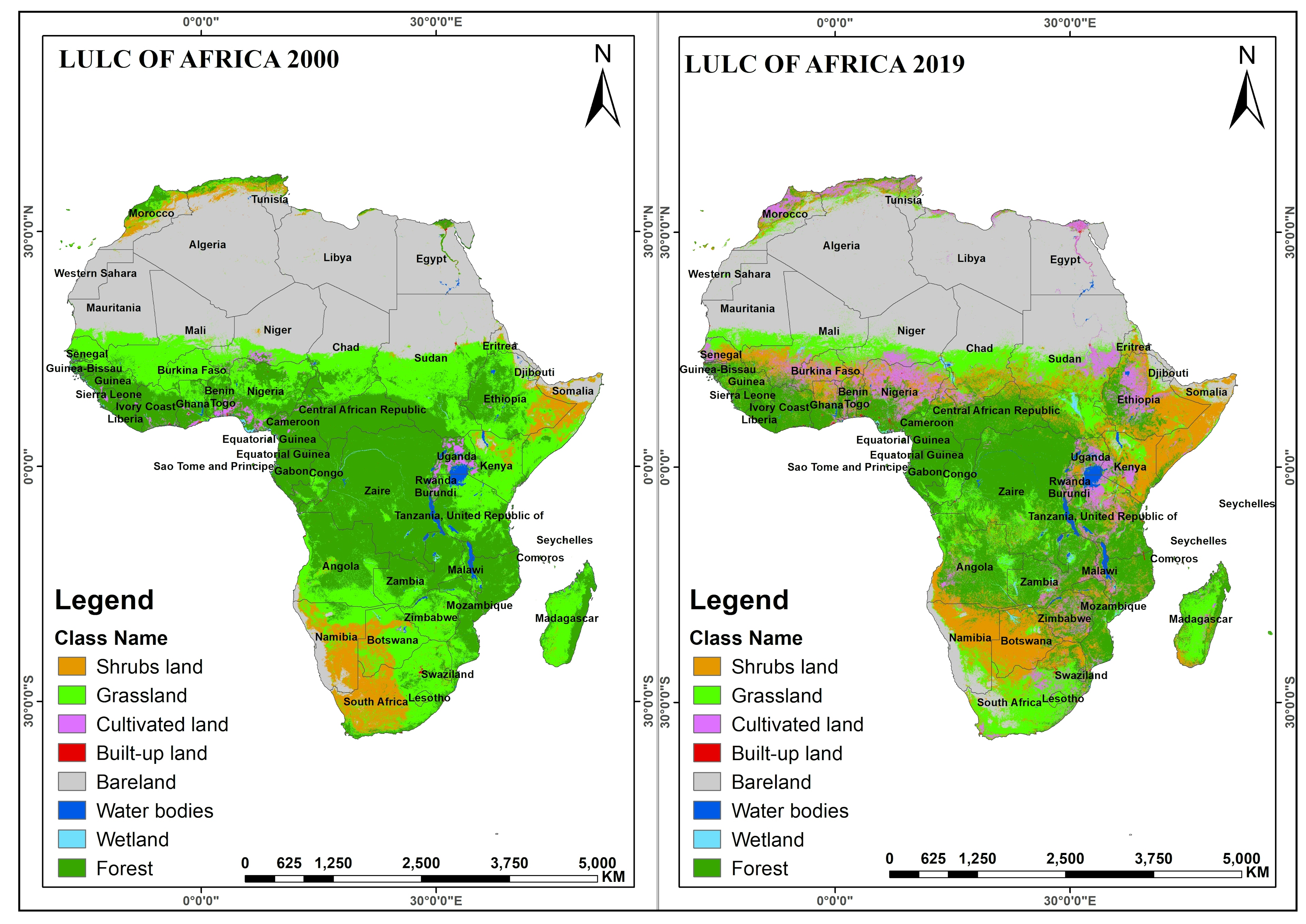 Africa Landuse Use Map